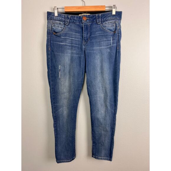 Democracy Womens 10 Ab Solution Slimming Tummy Control Stretch Ankle Skinny Jean - Picture 2 of 9